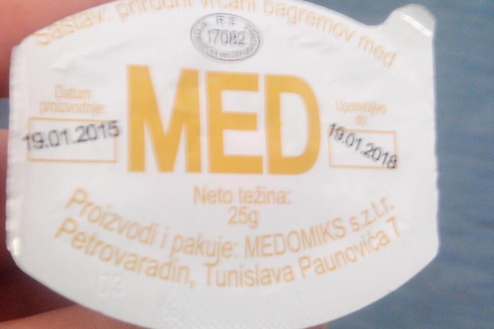 med, pakovanje, Foto: Čitalac reporter