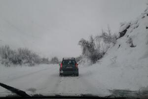 Najviše snijega na Cetinju i Kolašinu