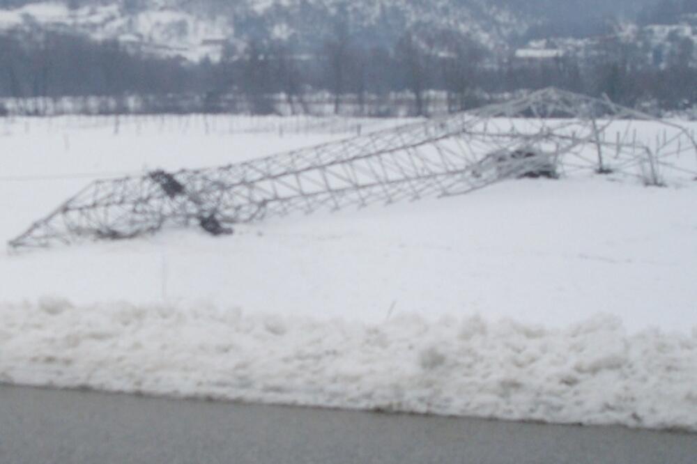 srušeni dalekovod, Foto: Čitalac reporter