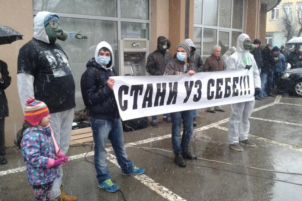 Protest, Pljevlja, Foto: Goran Malidžan