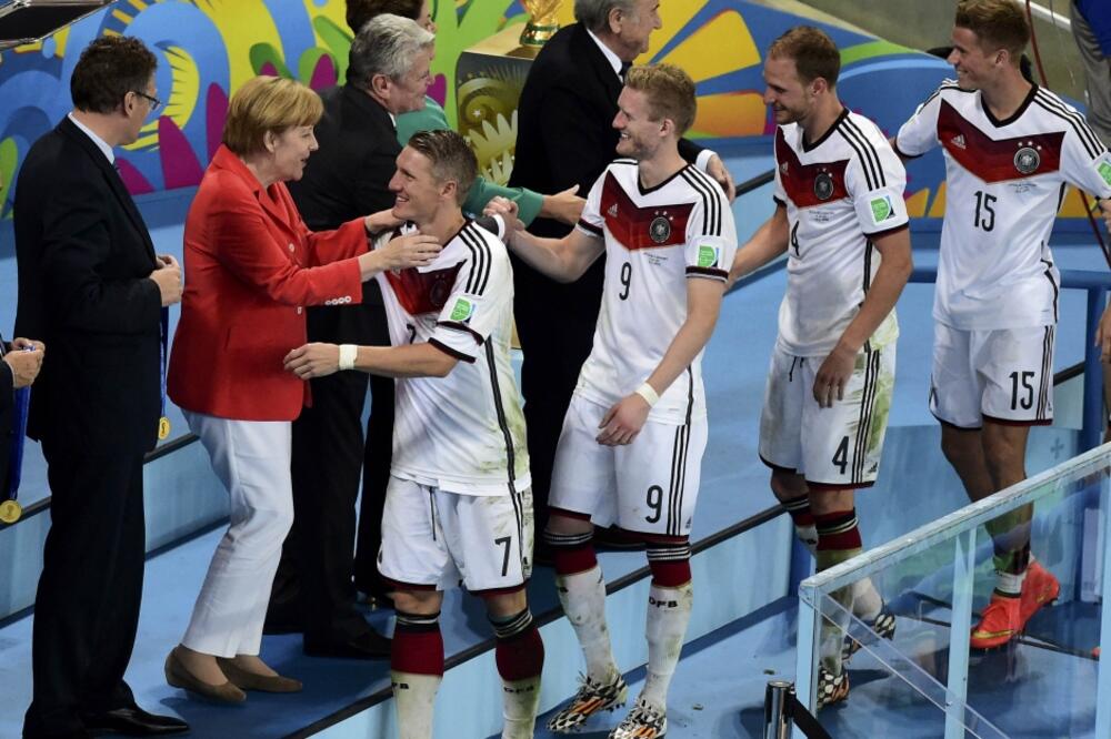 Angela Merkel na utakmici Njemačka - Argentina, Foto: Reuters