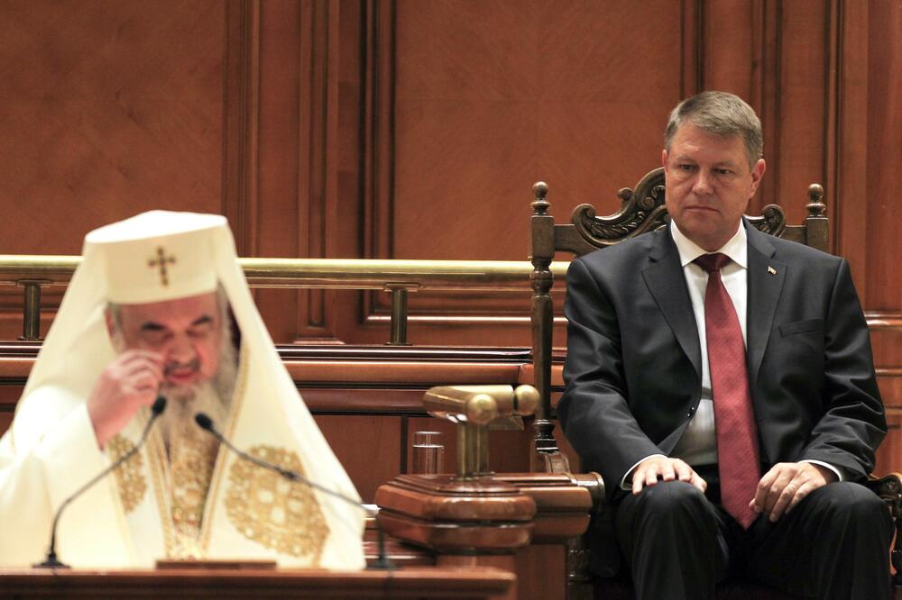 Rumunski patrijarh Danijel i Klaus Johanis, Foto: Reuters