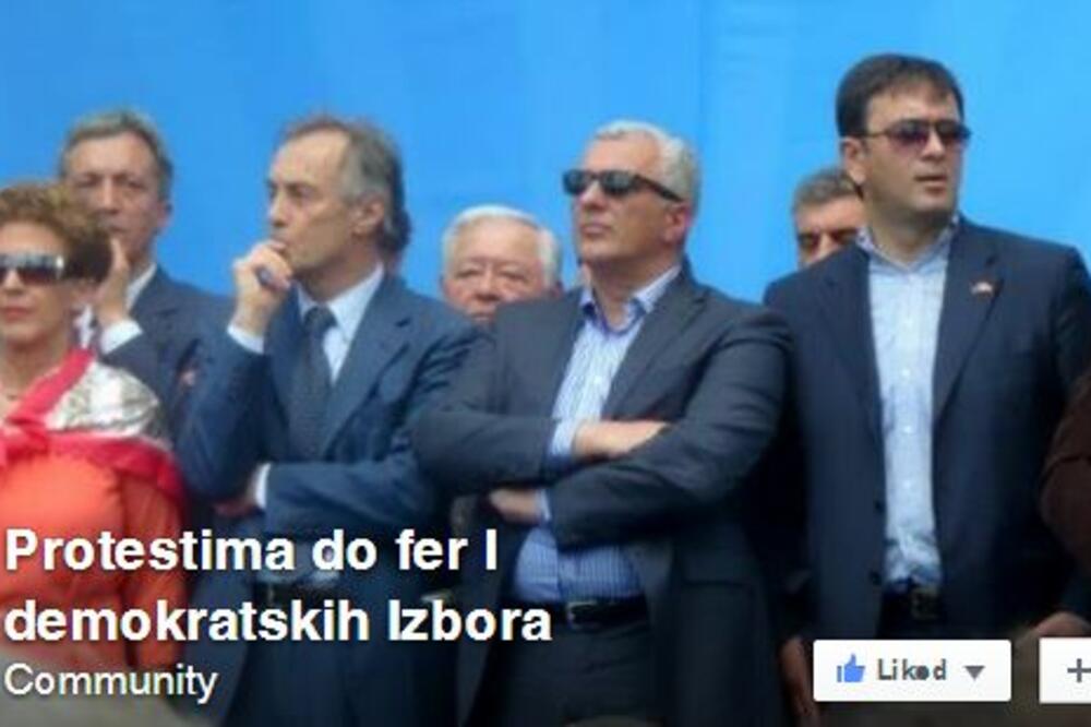 Protestima do izbora, Foto: Facebook