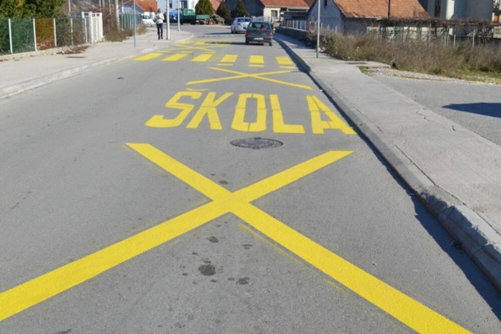 Horizontalna signalizacija, Foto: Opština Nikšić