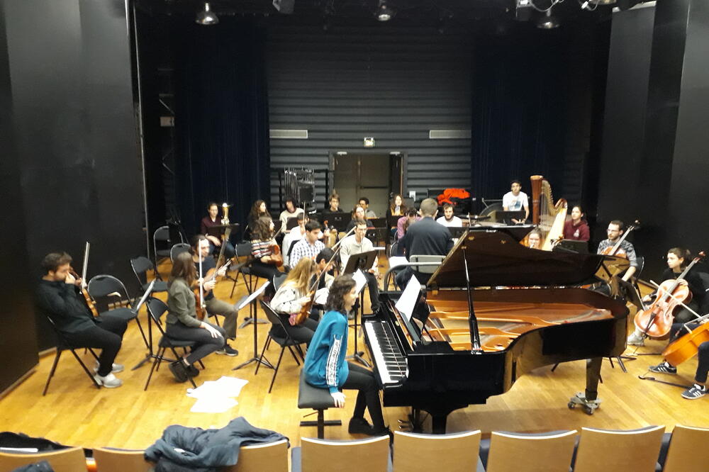 Sa probe na konzervatorijumu Frederik Šopen, Foto: Wecc