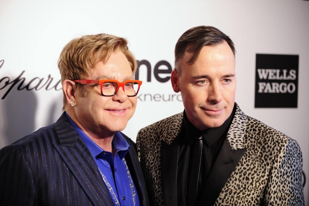 Elton Džon i Dejvid Furniš, Foto: Reuters