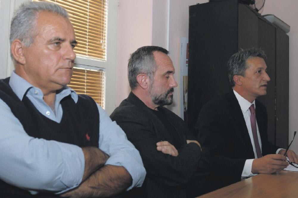 Esad Kočan, Milan Popović, Koča Pavlović, Foto: Savo Prelević