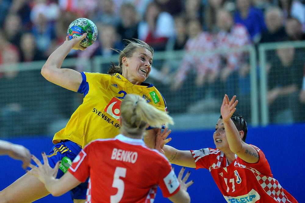 Hrvatska - Švedska, Foto: Ehf-euro.com