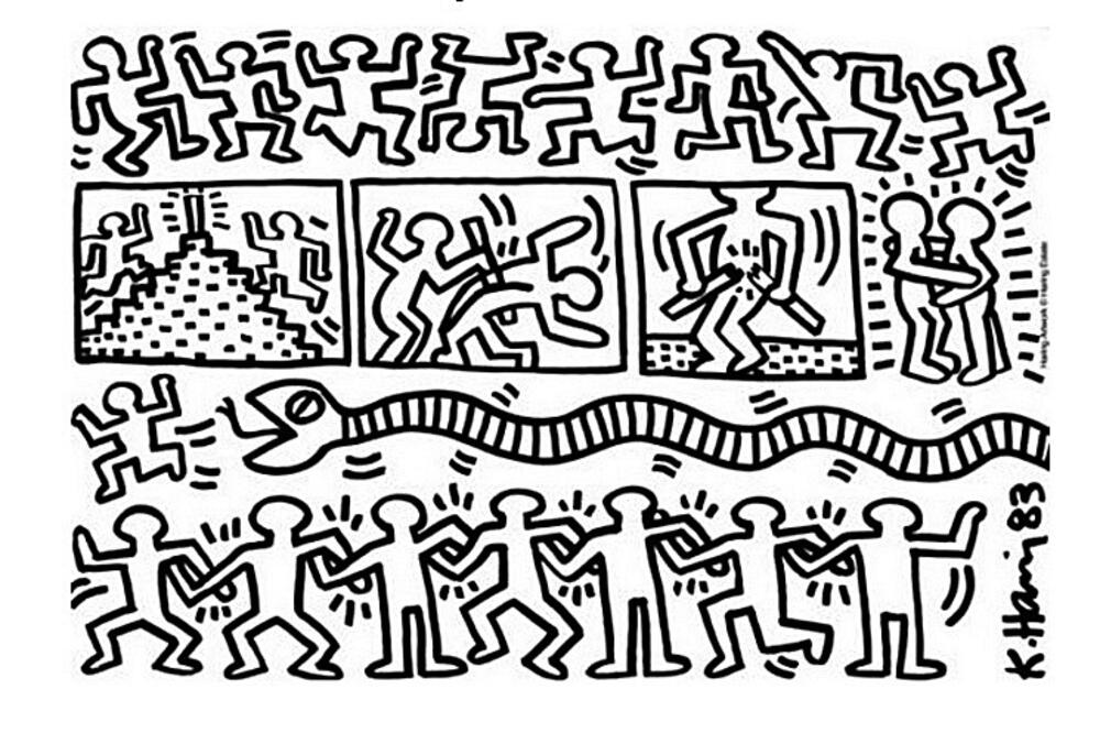 Keith Haring: Bez naslova, 1983., Foto: Archimagazine.com