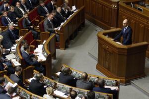 Tuča u ukrajinskom parlamentu