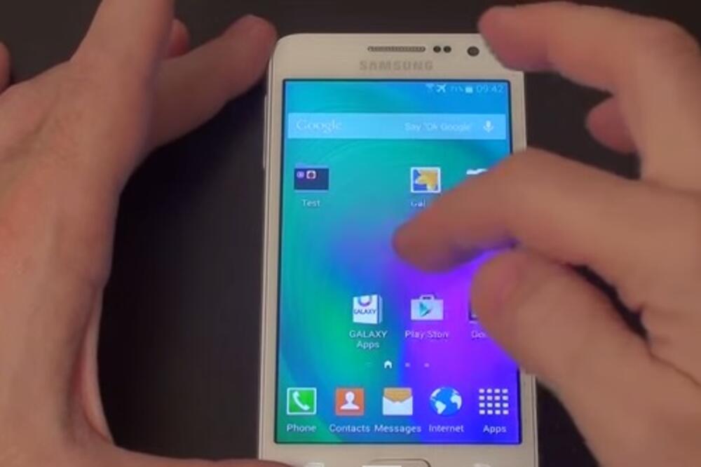Samsung Galxy A3, Foto: Screenshot (YouTube)