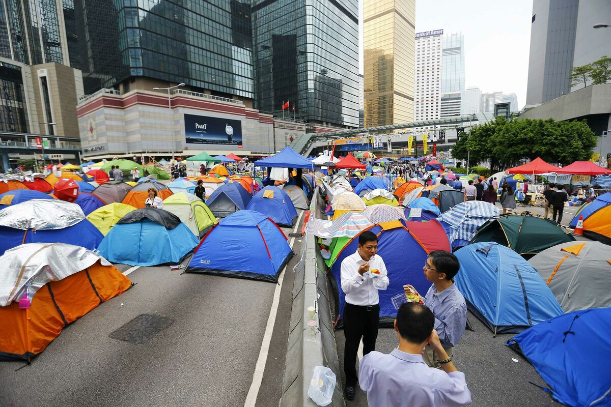 Hong Kong protest leaders surrender