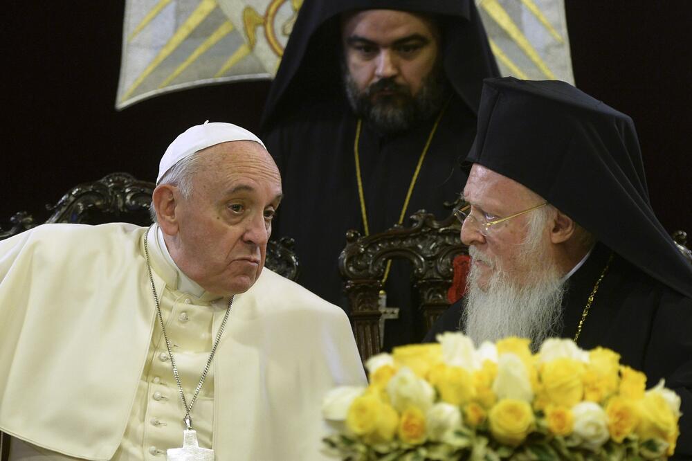 papa Franjo, Vartolomej, Foto: Reuters