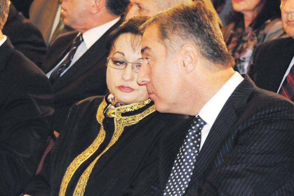 Vesna Medenica, Milo Đukanović, Foto: Boris Pejović