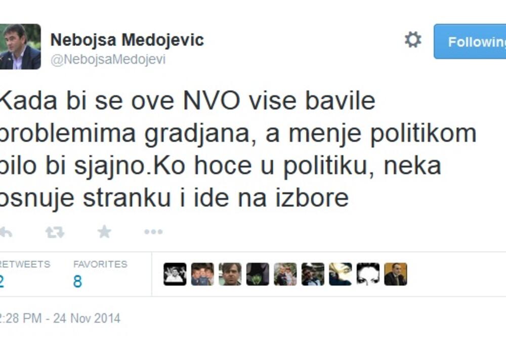 Nebojša Medojević, Foto: Screenshot (Twitter)