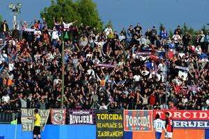 The players of Hajduk showed solidarity with Torcida and refused to play...