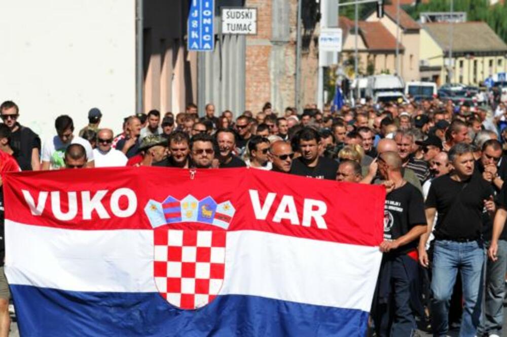 Protest u Vukovaru, Foto: AFP
