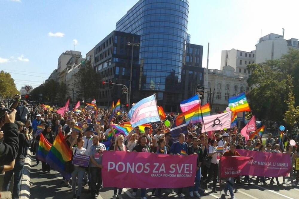 Parada ponosa u Beogradu, Foto: Twitter