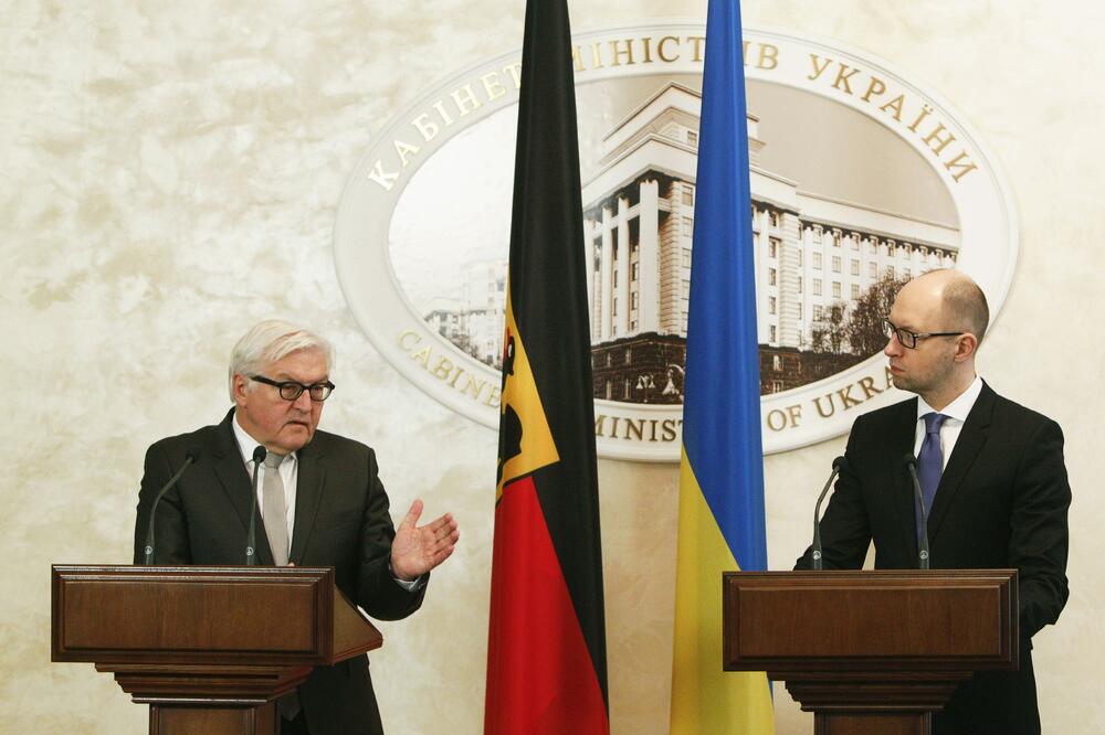 Frank Valter Štajnmajer, Arsenij Jacenjuk, Foto: Reuters