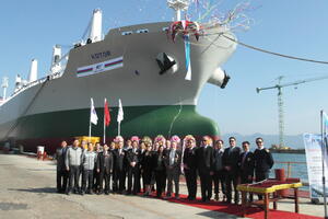 U Južnoj Koreji kršten prvi novoizgrađeni brod "Dabinovića"