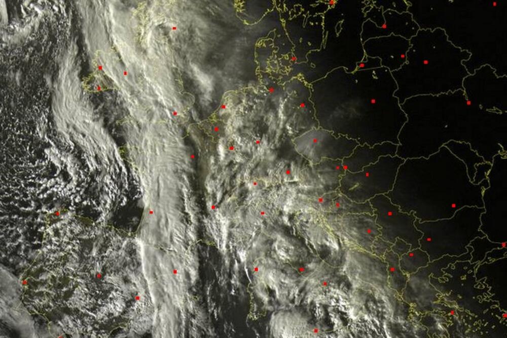 Satelitski snimak, vrijeme, Foto: Www.sat24.com