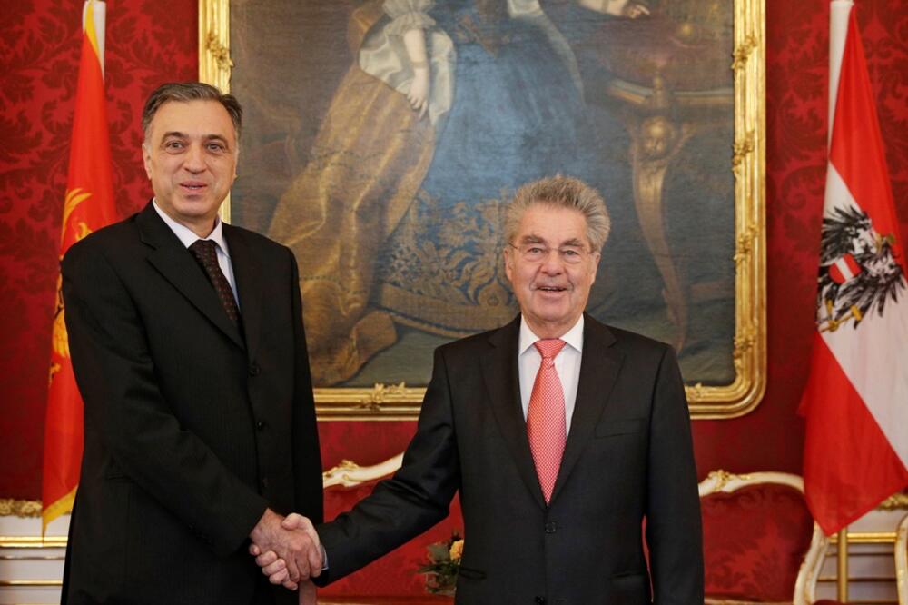 Filip Vujanović, Hajnc Fišer, Foto: Kabinet predsjednika Crne Gore