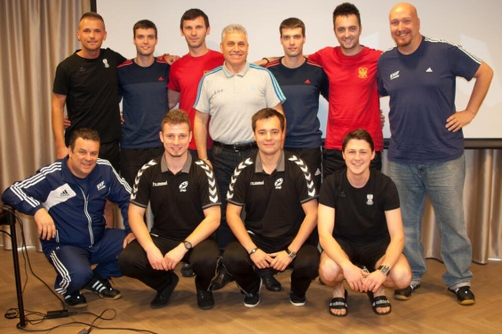 Bogdan Kaluđerović i Ivan Vujačić, Foto: EHF