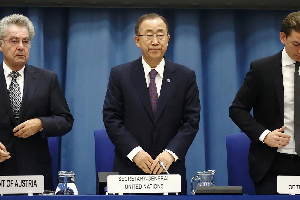 Hajnc Fišer, Ban Ki Mun, Sebastijan Kurc, Foto: Reuters