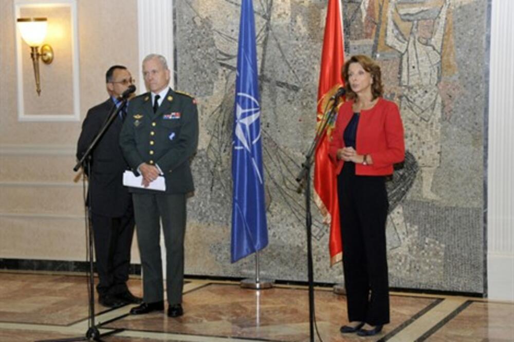 Knut Bartels, Milica pejanović Đurišić, Foto: Ministarstvo odbrane Crne Gore