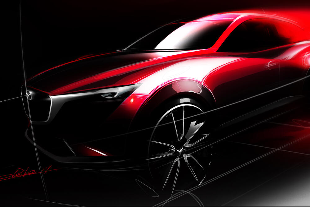 Mazda CX3 skica, Foto: Mazda