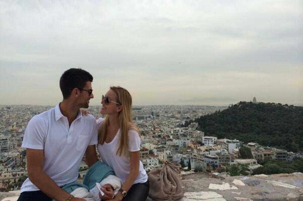 Novak Đoković, Jelena Ristić, Foto: Twitter