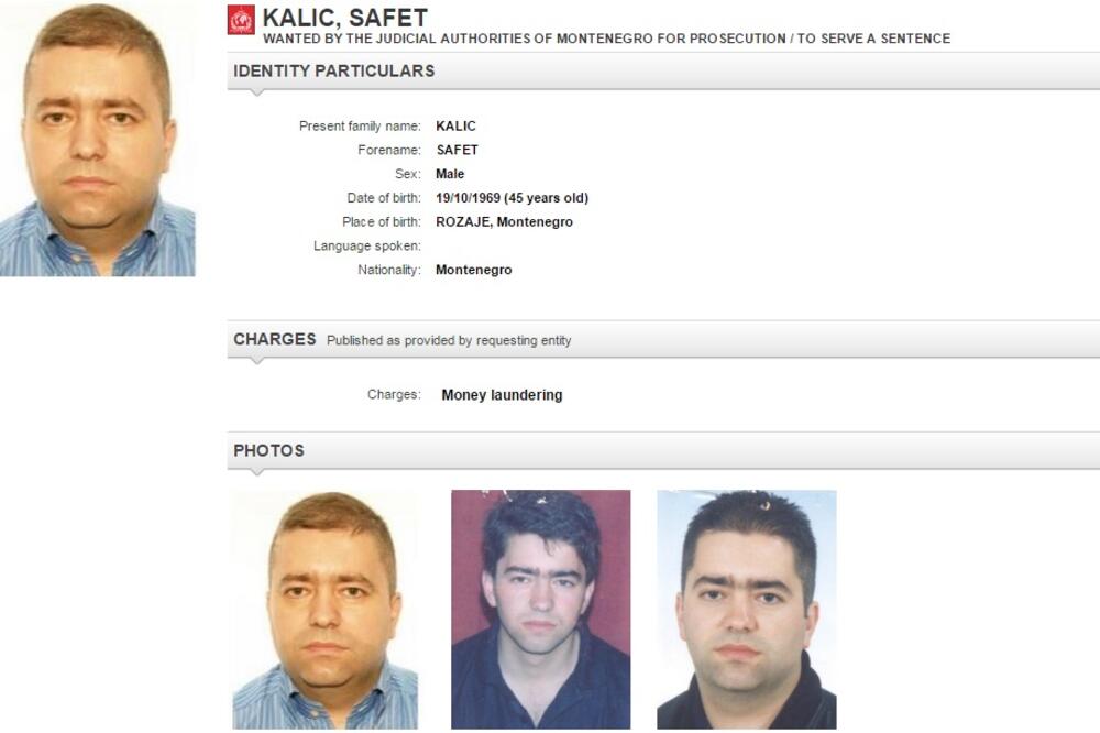 Safet Kalić, Foto: Interpol