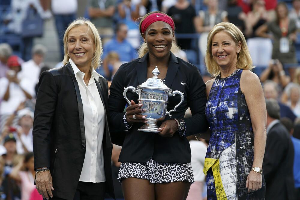 Serena Vilijams, Martina Navratilova i Kris Evert, Foto: Reuters