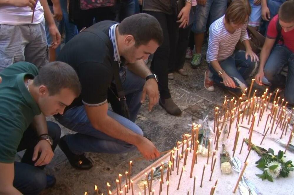 Protestni skup zbog ubistva Jovana Kosaća, Foto: Slavica Kosić