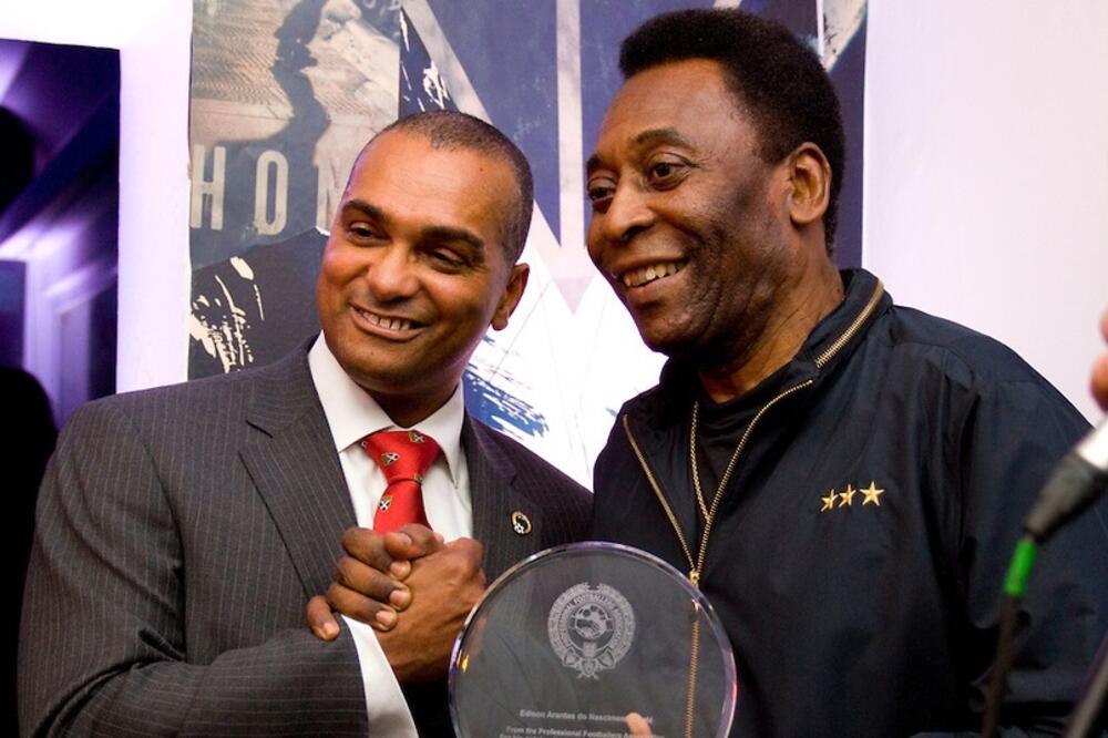 Bobi Barns i Pele, Foto: Arhiva "Vijesti"