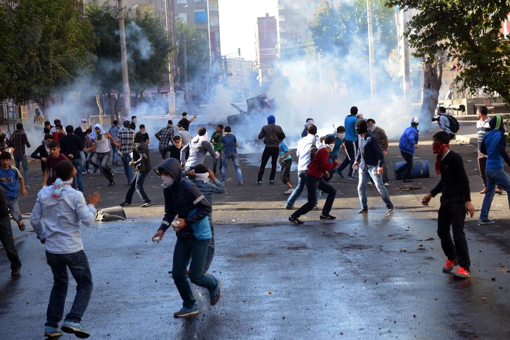 Sa protesta u Dijarbakiru, Foto: Beta/AP