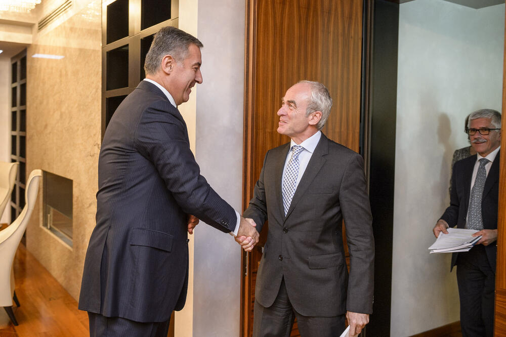 Đukanović prima Langea i Drobniča, Foto: Vlada Crne Gore