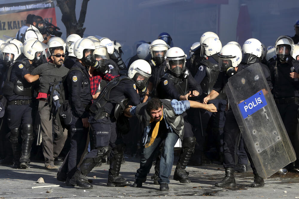 Protest Kurda u Ankari, Foto: Beta/AP
