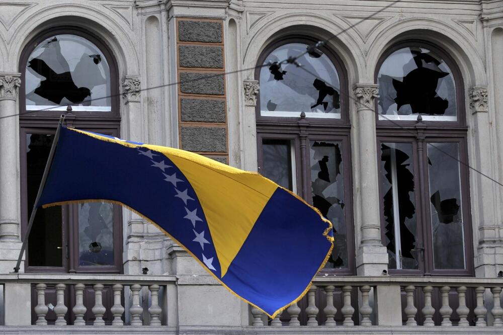 Predsjedništvo BiH, Sarajevo protest, Foto: Reuters