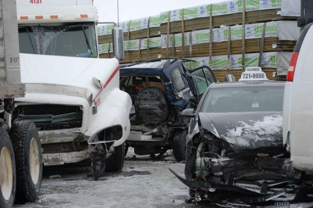 Kanada lančani sudar, Foto: Beta/AP