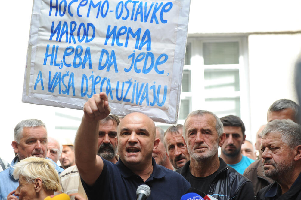 Protest Metalac, Foto: Savo Prelević