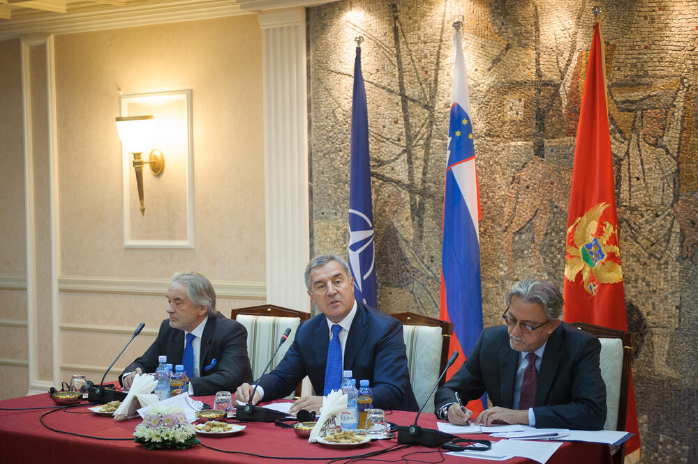 Milo Đukanović, Nebojša Kaluđerović, ambasadori NATO, Foto: Vlada Crne Gore