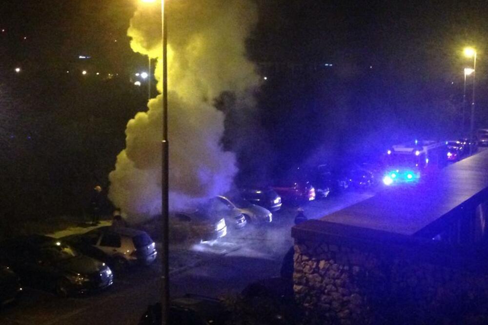 Zapaljeno auto Podgorica, Foto: Čitalac reporter