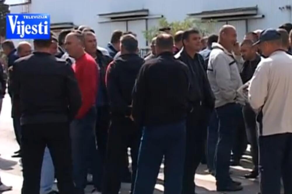 TV Vijesti, Rudnici boksita blokada, Foto: TV Vijesti (Screenshot)