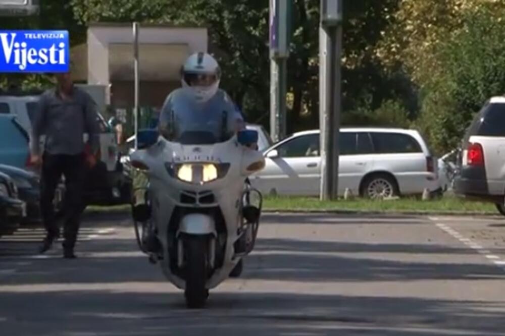 Motor, policija, Foto: Screenshot (TV Vijesti)