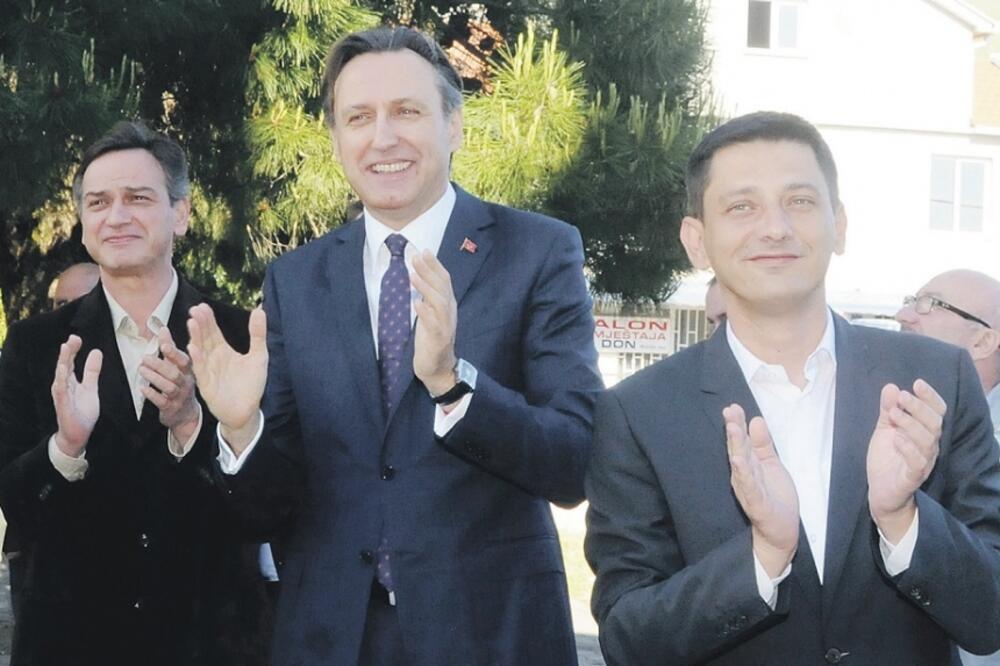 Ranko Krivokapić, Darko Pajović, Dragan Bogojević, Foto: Luka Zeković