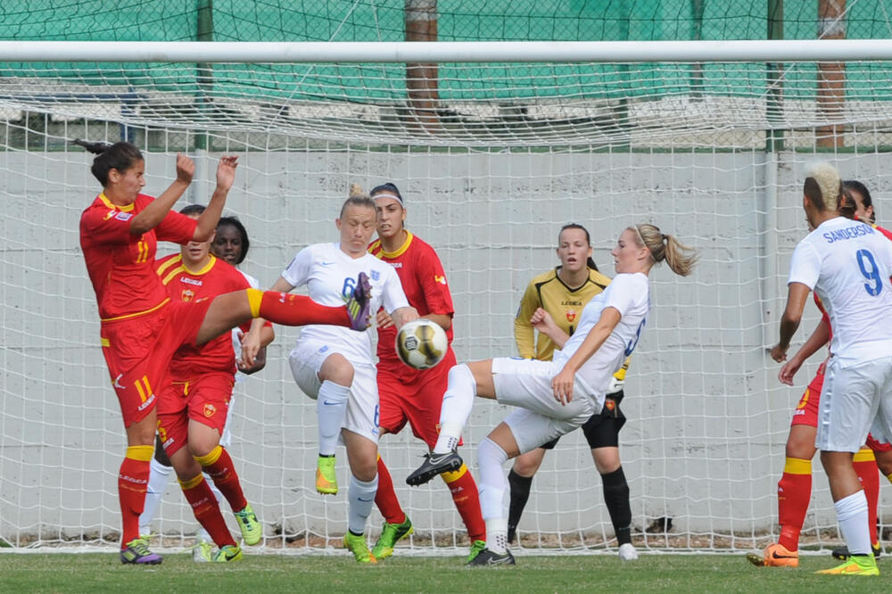 Crna Gora - Engleska, žene, Foto: Savo Prelević