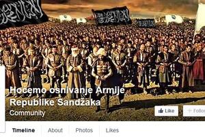 Poziv na Facebook-u: "Hoćemo Republiku Sandžak"