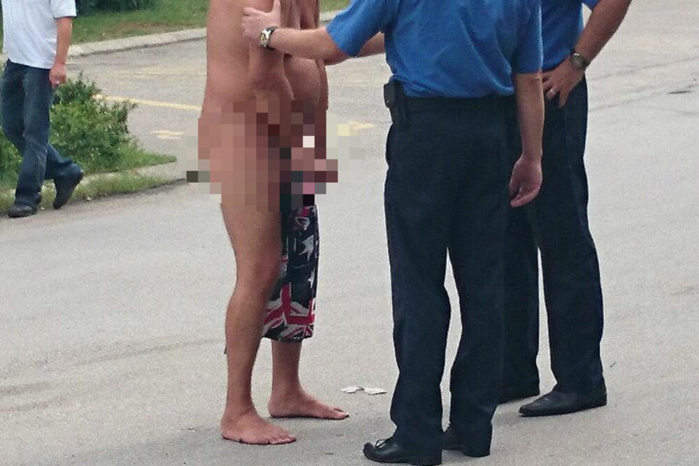 Pijani Ukrajinac i policajci na aerodromu, Foto: Čitalac reporter