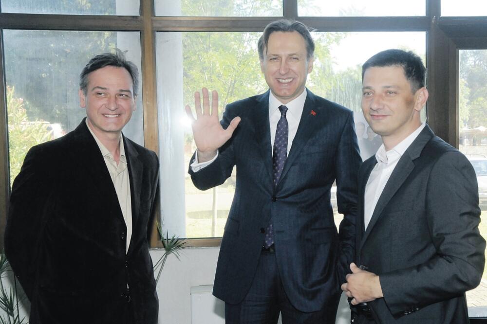 Ranko Krivokapić, Dragan Bogojević, Darko Pajović, Foto: Luka Zeković